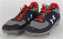 2020 Freddie Freeman Atlanta Braves Game Worn Under Armour Cleats (MEARS LOA)