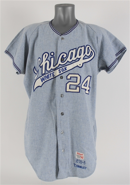 1971 Tom Bradley Chicago White Sox Spring Training Road Jersey (MEARS LOA)