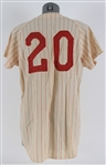 1967 Jackie Brandt / Rick Joseph Philadelphia Phillies Game Worn Home Jersey (MEARS LOA) 