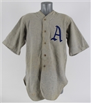 1928-30 Krause Philadelphia Athletics Road Jersey (MEARS LOA) 