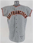 1960 Bud Byerly / Sherman Jones San Francisco Giants Game Worn Road Jersey (MEARS LOA)