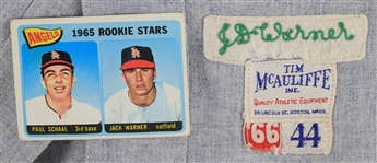 1966 Jack Warner California Angels Spring Training Road Jersey (MEARS LOA)