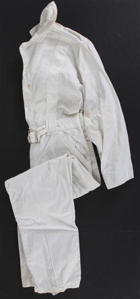 1950s-70s New York Yankees White Yankee Stadium Jumpsuit (MEARS LOA)