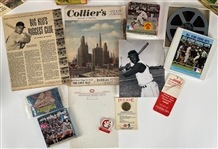 1950's-2000's Cincinnati Reds Memorabilia Collection - Lot of 14 w/ Pete Rose Items, All Star Game and World Series Film Reels, Redleg Wrecking Crew Lithograph & More