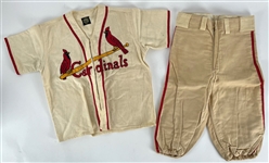 1960s St. Louis Cardinals Flannel Youth Baseball Uniform