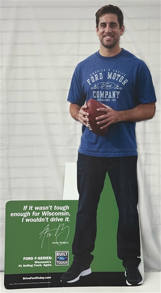 2000s Jordy Nelson & Aaron Rodgers Green Bay Packers 39x75 Life Size Displays 