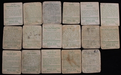 1933 Goudey R73 Indian Gum Trading Cards - Lot of 18