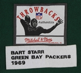 1969 Bart Starr Green Bay Packers Signed Mitchell & Ness Throwback Jersey (JSA) 
