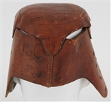 1910's Princeton Style Leather Football Helmet w/ USC Trojans Game Notations (MEARS LOA)