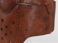 1910's Princeton Style Leather Football Helmet w/ USC Trojans Game Notations (MEARS LOA)