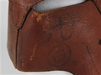 1910's Princeton Style Leather Football Helmet w/ USC Trojans Game Notations (MEARS LOA)