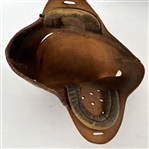 1910's Princeton Style Leather Football Helmet w/ USC Trojans Game Notations (MEARS LOA)