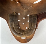 1910's Princeton Style Leather Football Helmet w/ USC Trojans Game Notations (MEARS LOA)