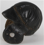 1910's Lined Leather Dog Ear Style Game Worn Football Helmet (MEARS LOA)