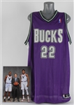 2000s-20s Michael Redd Signed Milwaukee Bucks Jersey & Khris Middleton Signed 11" x 14" All Star Game Photo - Lot of 2 (JSA)