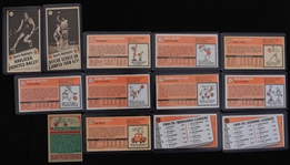 1973 Topps Basketball Trading Cards - Lot of 13