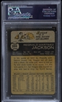 1973 Reggie Jackson Oakland Athletics Topps #255 Baseball Trading Card (PSA Slabbed Mint 9 OC)