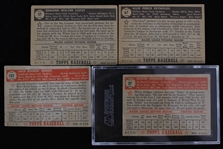 1952 Topps Baseball Trading Cards - Lot of 4 w/ #37 Duke Snider SGC Slabbed 30 Good 2 & More