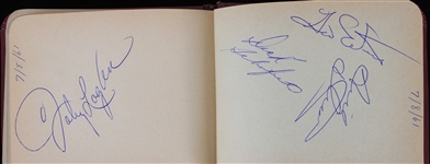 1960's Autograph Book w/ 43 Green Bay Packers & Baseball Player Autographs Including Bart Starr, Ray Nitschke, Bill Mazeroski & More (JSA)