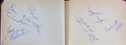 1960's Autograph Book w/ 43 Green Bay Packers & Baseball Player Autographs Including Bart Starr, Ray Nitschke, Bill Mazeroski & More (JSA)