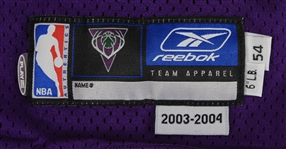 2003-04 Milwaukee Bucks Blank Road Jersey Shell (MEARS LOA)