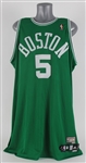 2007-08 Kevin Garnett Boston Celtics 1956-57 Hardwood Classics Throwback Jersey (MEARS A5) NBA Championship Season