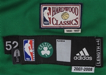 2007-08 Kevin Garnett Boston Celtics 1956-57 Hardwood Classics Throwback Jersey (MEARS A5) NBA Championship Season