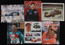 1970s-2000s Auto Racing Signed Photos & Magazine - Lot of 6 w/ Al Unser, Mario Andretti, AJ Foyt & More 