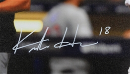 2019 Keston Hiura Milwaukee Brewers Signed 24x30 Canvas Print *JSA*