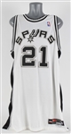 2001-02 Tim Duncan San Antonio Spurs Home Jersey (MEARS LOA)