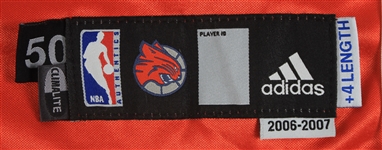 2006-07 Walter Herrmann Charlotte Bobcats Game Worn Road Jersey (MEARS LOA)