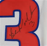 2001-02 Ben Wallace Detroit Pistons Signed Game Worn Home Jersey (MEARS A5/JSA)
