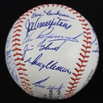 1965 Chicago Cubs Team Signed ONL Giles Baseball w/ 25 Signatures Including Ernie Banks, Ron Santo, Billy Williams & More *Full JSA Letter*