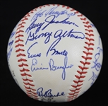 1965 Chicago Cubs Team Signed ONL Giles Baseball w/ 25 Signatures Including Ernie Banks, Ron Santo, Billy Williams & More *Full JSA Letter*
