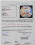 1965 Chicago Cubs Team Signed ONL Giles Baseball w/ 25 Signatures Including Ernie Banks, Ron Santo, Billy Williams & More *Full JSA Letter*
