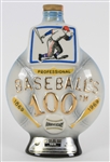 1969 Professional Baseballs 100th Anniversary Jim Beam Bourbon Whiskey Decanter