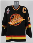 1992-93 Trevor Linden Vancouver Canucks Game Worn Road Jersey (MEARS A9)