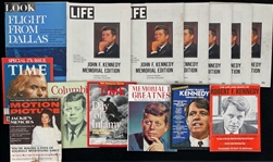 1960's-90's John F. Robert F. Jackie Kennedy Magazine Collection - Lot of 24