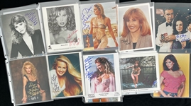 1980's-2000's Female Celebrity & Entertainers Signed Photo Collection - Lot of 120 