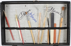 1980's Florence Griffith Joyner Olympic Gold Medalist Signed Event Used Make Up Box w/ Press On Nails, Files, Brushes & More (MEARS LOA/JSA)  