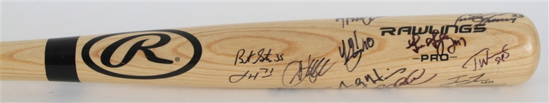 2019 Milwaukee Brewers Multi Signed Rawlings Bat w/ 15 Signatures Including Brandon Woodruff, Josh Hader, Craig Counsell & More (Koos For Kids Fundraiser)