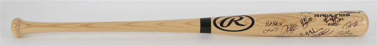 2019 Milwaukee Brewers Multi Signed Rawlings Bat w/ 15 Signatures Including Brandon Woodruff, Josh Hader, Craig Counsell & More (Koos For Kids Fundraiser)