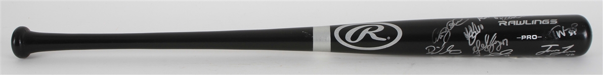 2019 Milwaukee Brewers Multi Signed Rawlings Bat w/ 15 Signatures Including Brandon Woodruff, Josh Hader, Craig Counsell & More (Koos For Kids Fundraiser)