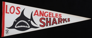 1972-1974 Los Angeles Sharks 30" Pennant