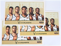 2019 Milwaukee Bucks 16" x 26" Fear The Deer Two Sided Playoff Signs - Lot of 3