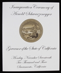 2003 Arnold Schwarzenegger Governor of California Inauguration Program