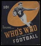 1939 Whos Who In The Major Leagues Football by Harold Roberts