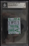 1972 Milwaukee Bucks New York Knicks Milwaukee Arena Ticket Stub (Beckett 5 EX)