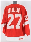 1988-90 Doug Houda Detroit Red Wings Signed Road Jersey (MEARS LOA/Beckett)