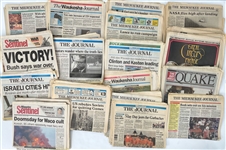 1960s-1996 Milwaukee Journal Sentinel Historic Newspaper Collection (Lot of 230+)